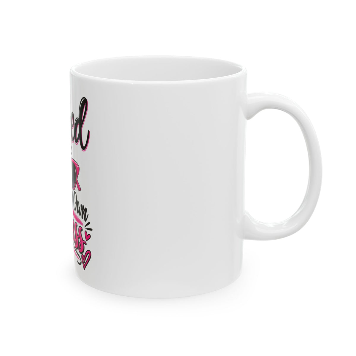 Retired & Minding My Own Business Ceramic Mug — Funny Retirement Coffee Cup (11oz/15oz)