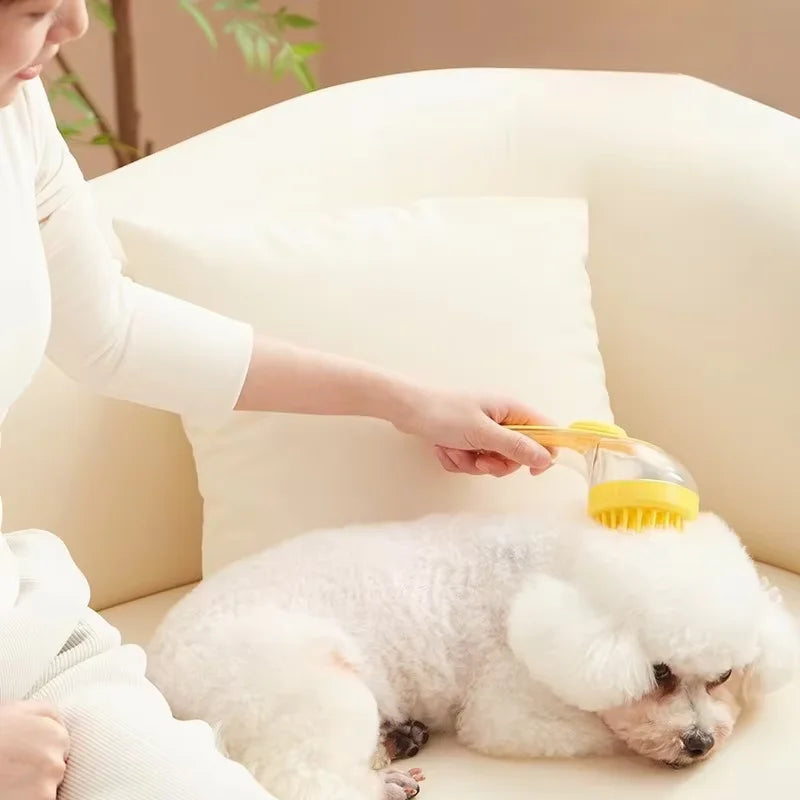 2-in-1 Pet Shampoo & Massage Brush