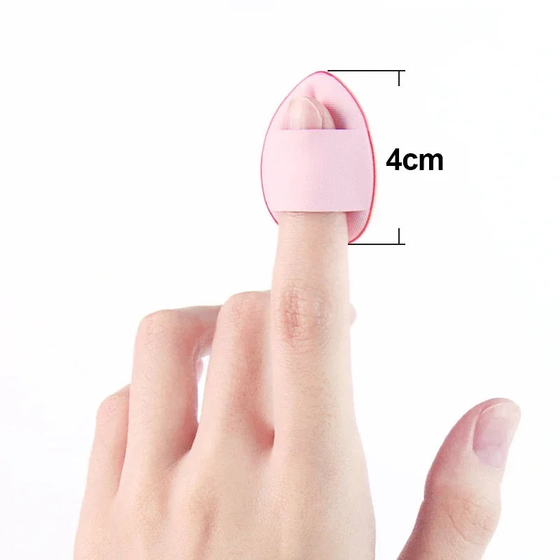 10-Piece Mini Finger Makeup Puff Set – Soft Cushion Applicators